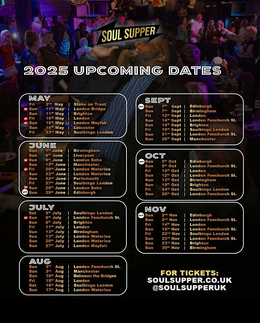 Soul Supper Immersive Dining Experience 2026 - LONDON WARDOUR STREET SUNDAY