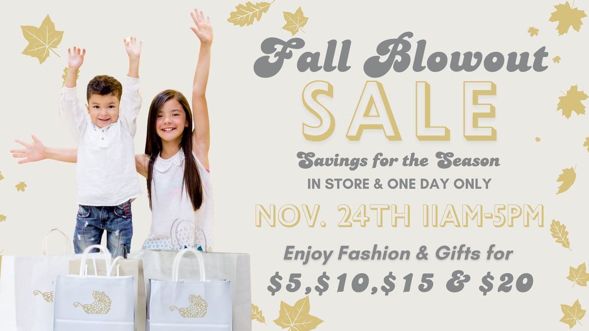 Mom & Me Fall Blowout Sale