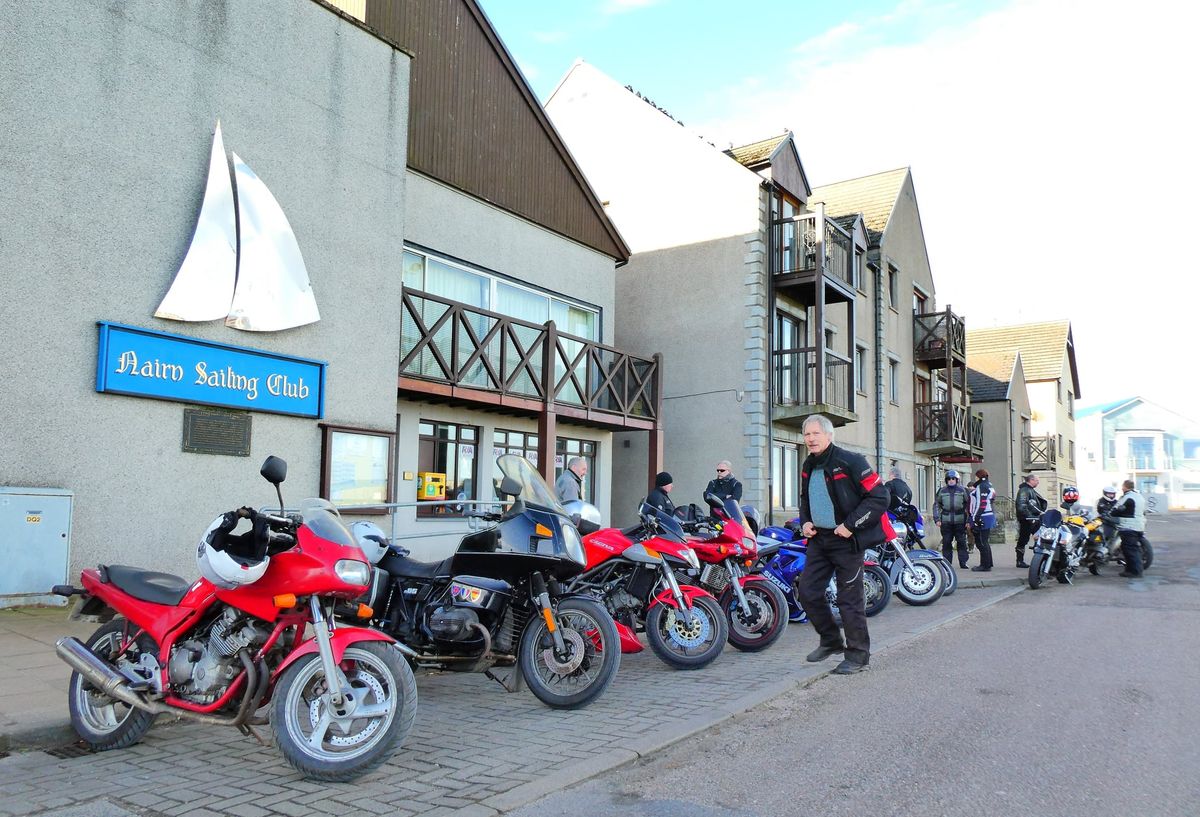 1000 for 1030 Club run Nairn Harbour to Spean Bridge via a Magical Mystery route ... :-)