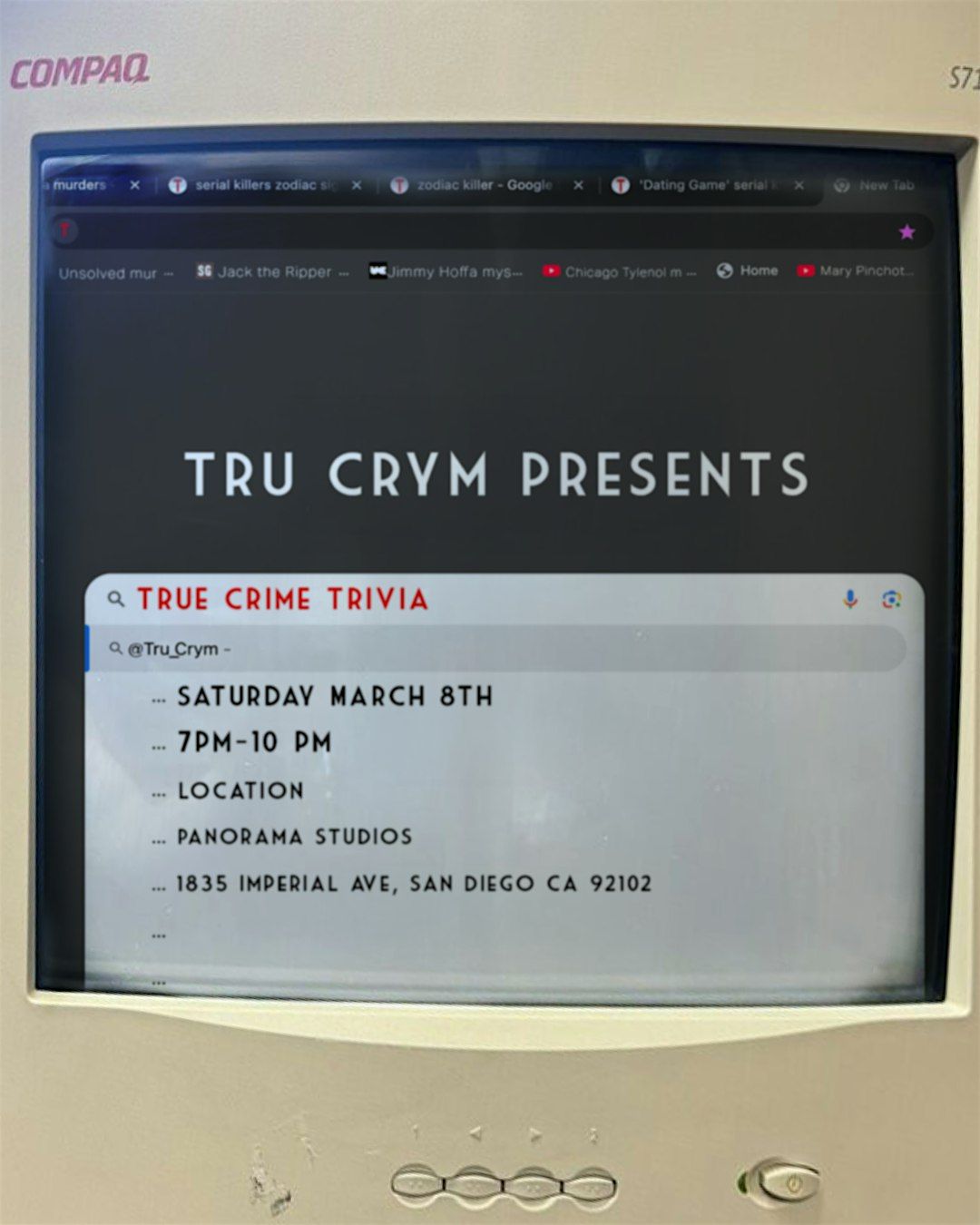 True Crime Trivia Night