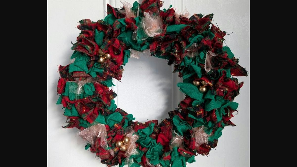 Make a Christmas Rag Wreath at Cleadon Park Library