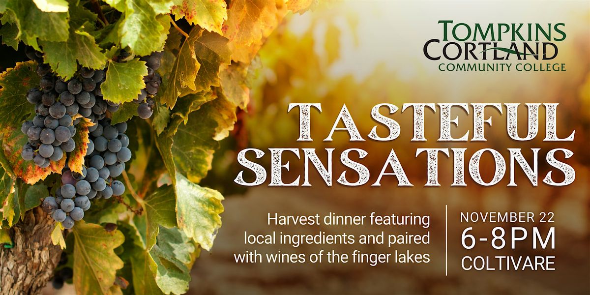 Tasteful Sensations-An Eight Course Wine and Local Food Pairing Dinner