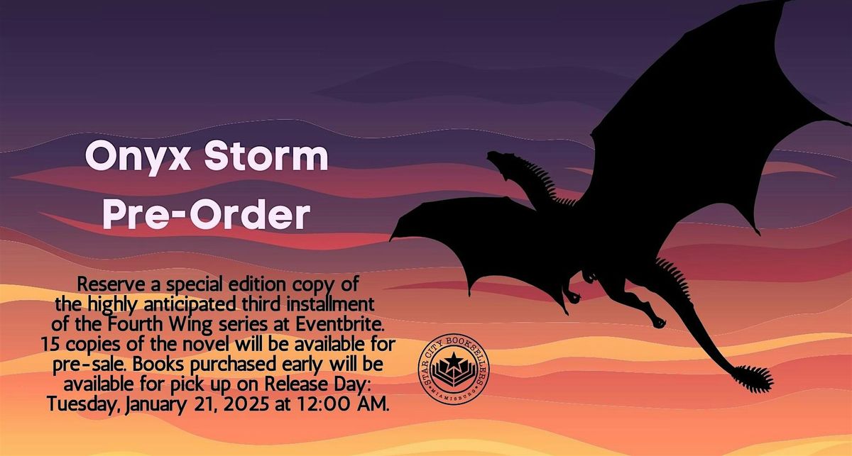 Onyx Storm Pre Sale