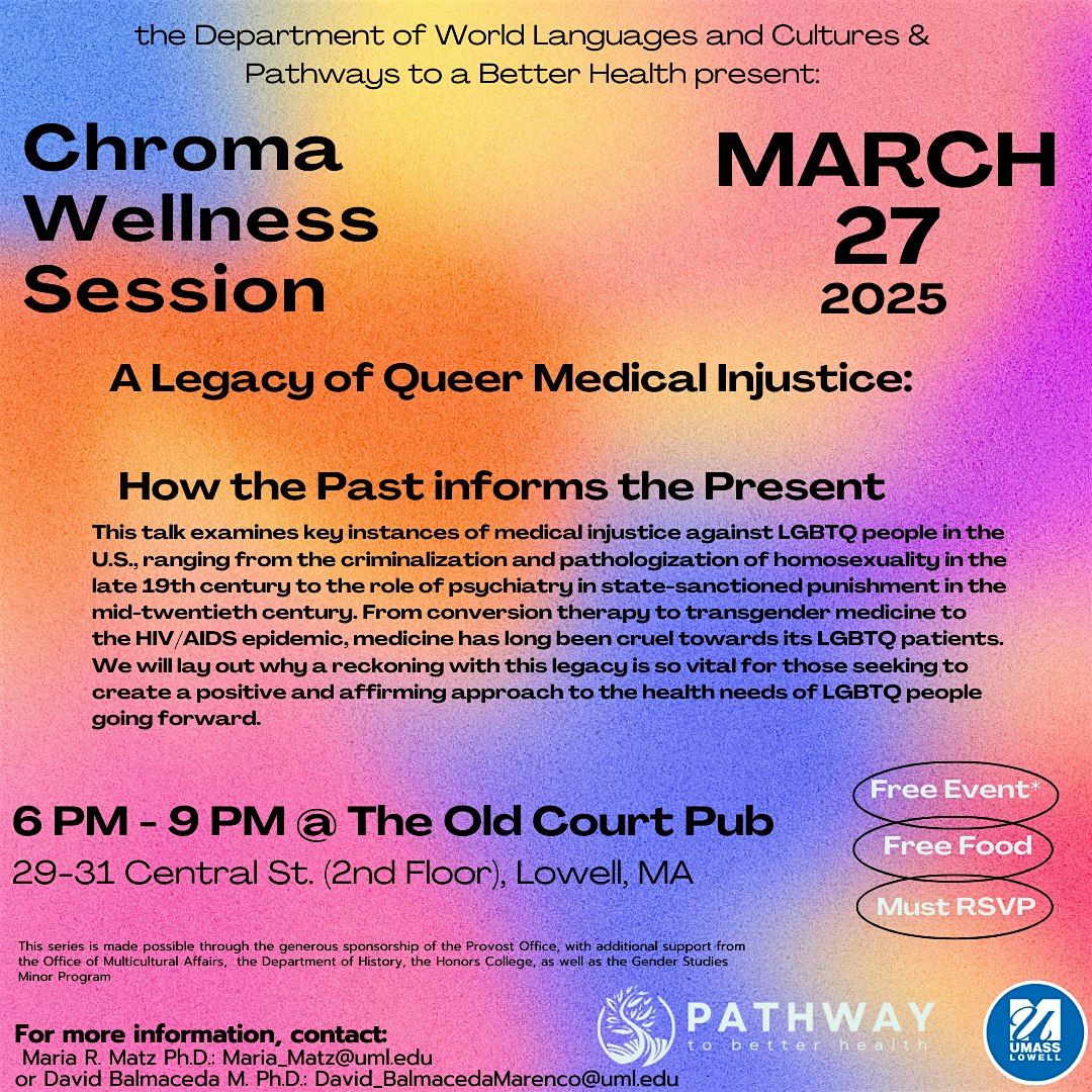 Chroma Wellness Session: A Legacy of Queer Medical Injustice