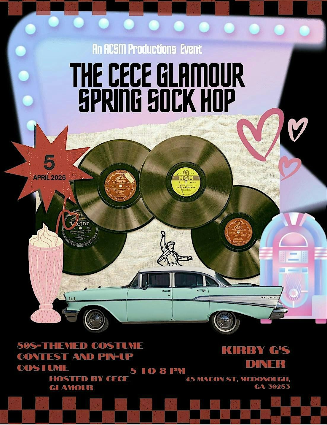 Cece Glamour's Spring Sock Hop