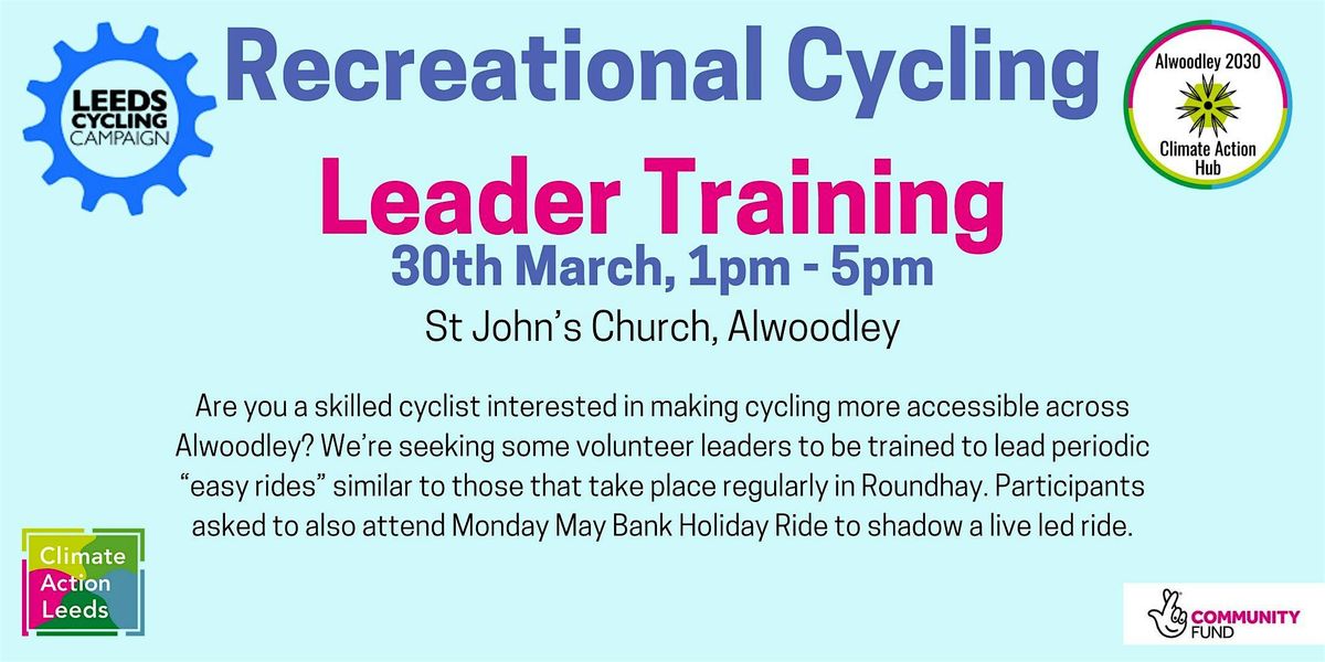 Guided Cycle Ride Leader Training- Alwoodley