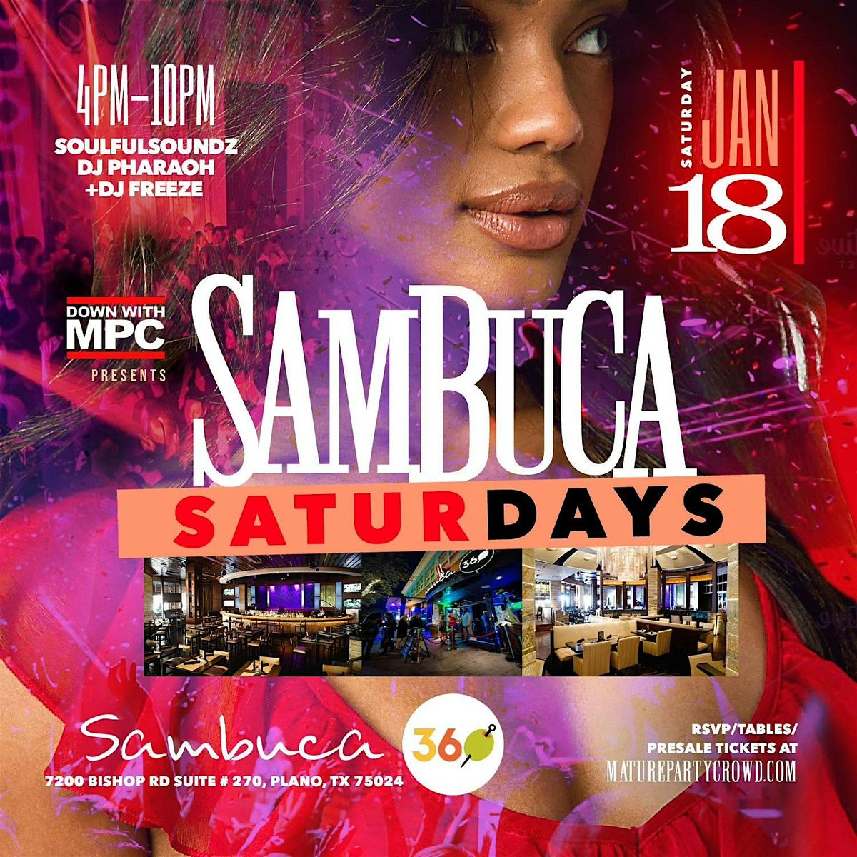 NEO SOUL "SATURDAYS" @ SAMBUCA 360