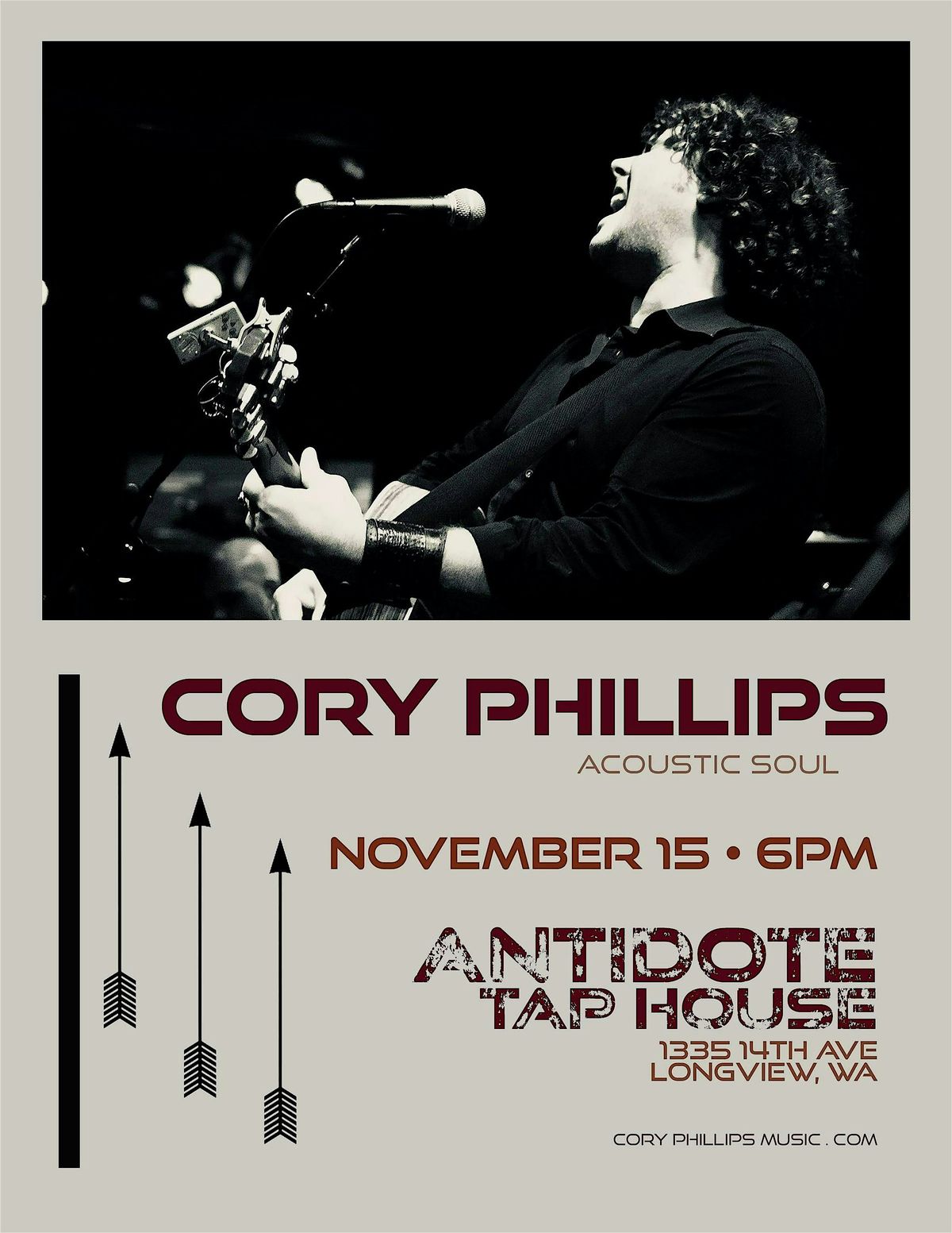 An Evening with Cory Phillips @ Antidote Tap House