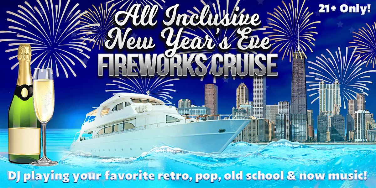 All Inclusive New Year's Eve 2026 Fireworks Cruise aboard Anita Dee II