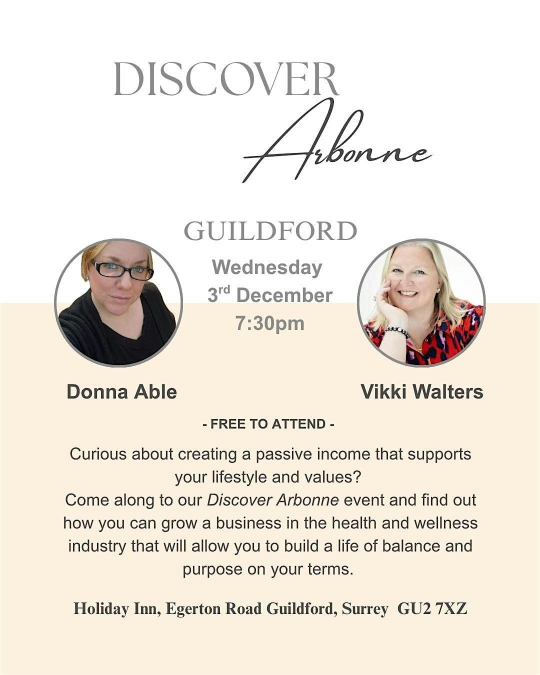 Discover Arbonne - Guildford. Curious about creating a passive income?