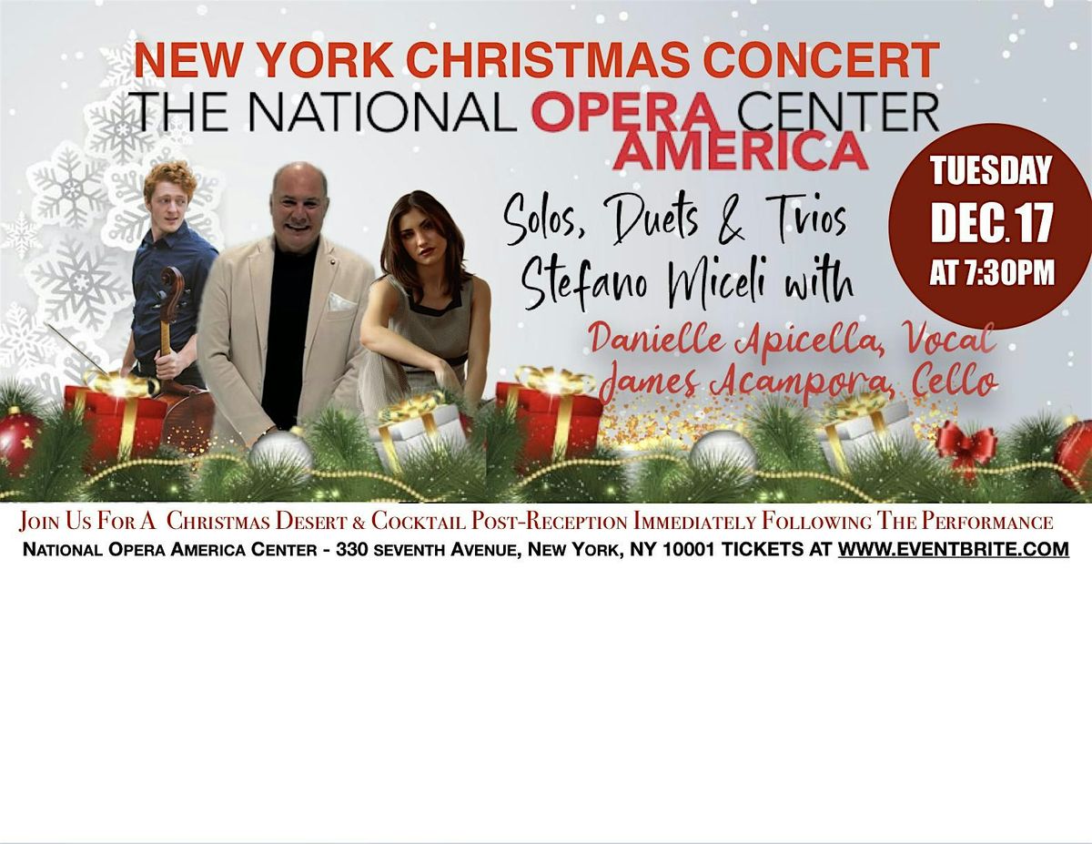 New York 2024 Christmas Concert at Opera America with Stefano Miceli