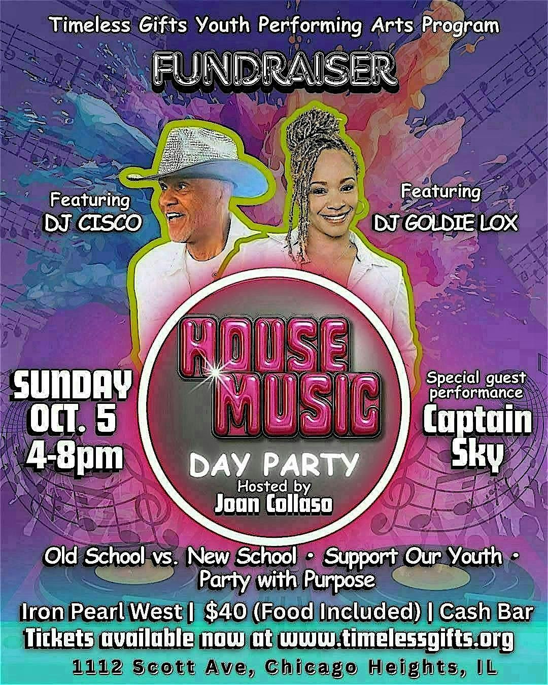 Timeless Gifts House Music Day Party Fundraiser