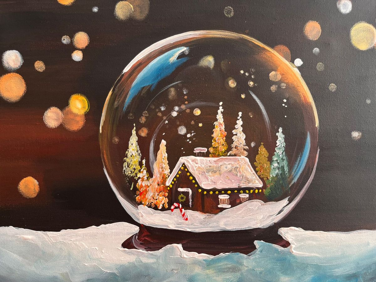 Join Brush Party to paint 'Snow Globe' in Woburn