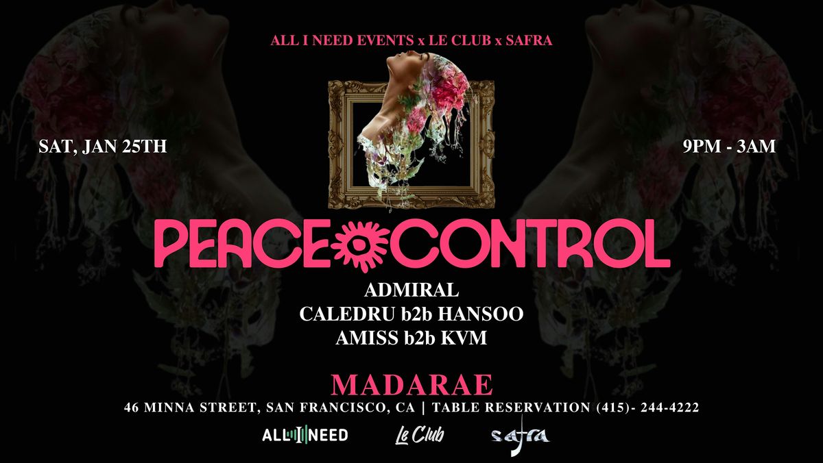 PEACE CONTROL [Afro House] AT MADARAE