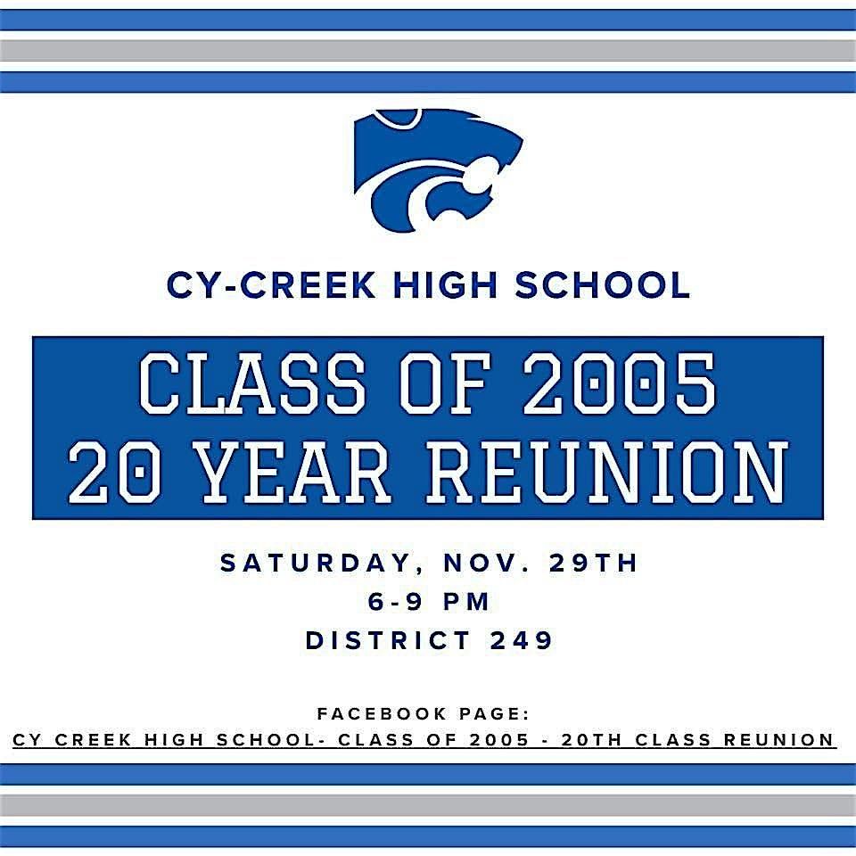 Cypress Creek High School- Class of 2005\u2019 20th High School Reunion 2025