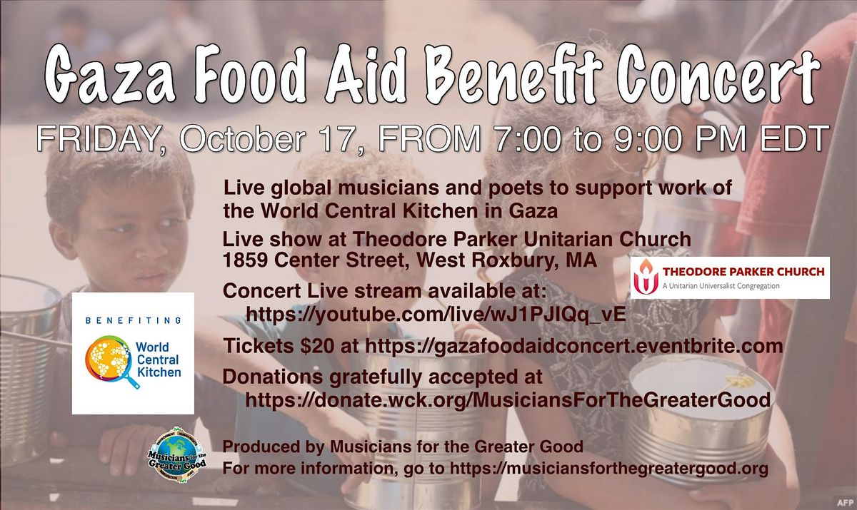 GAZA FOOD AID CONCERT