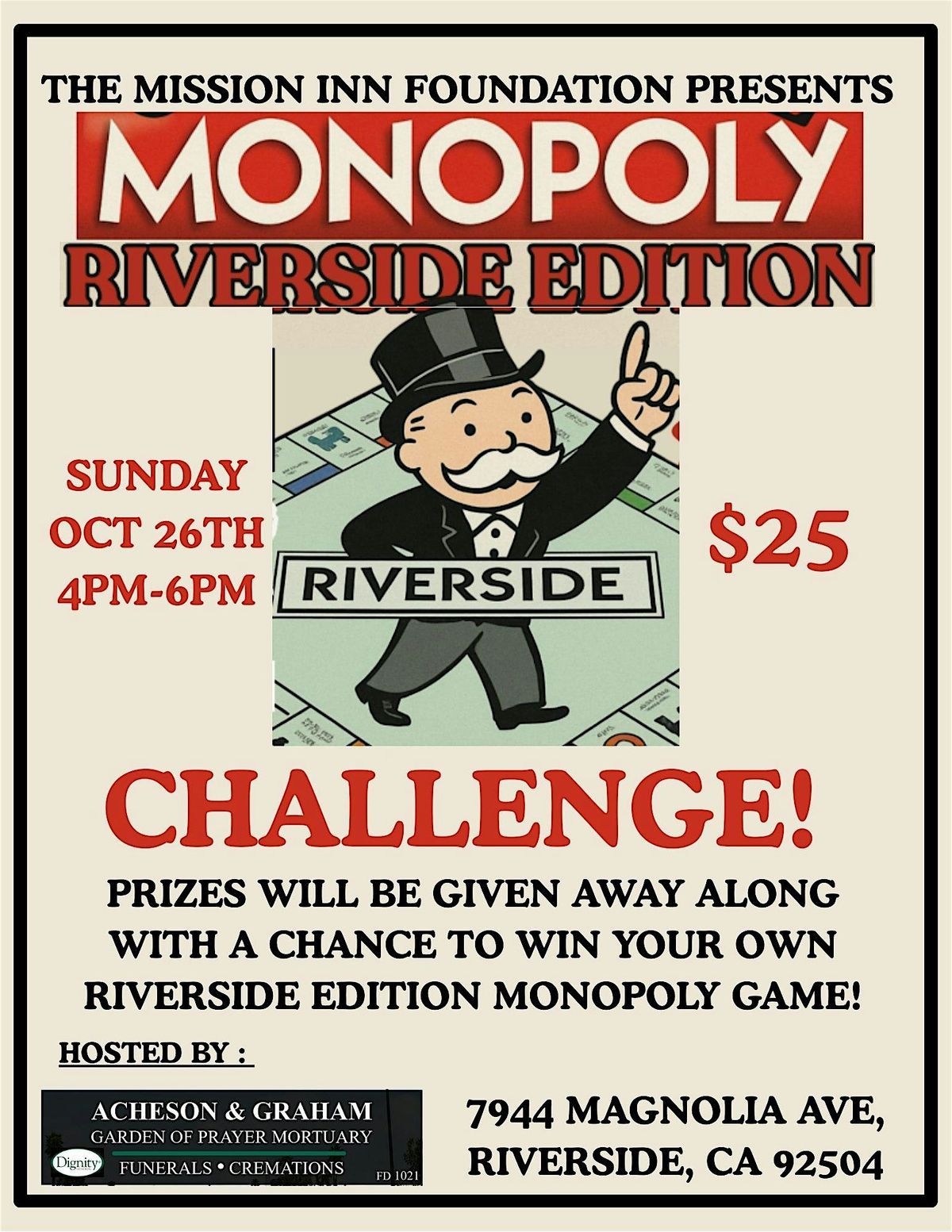 Monopoly Riverside Edition Challenge!