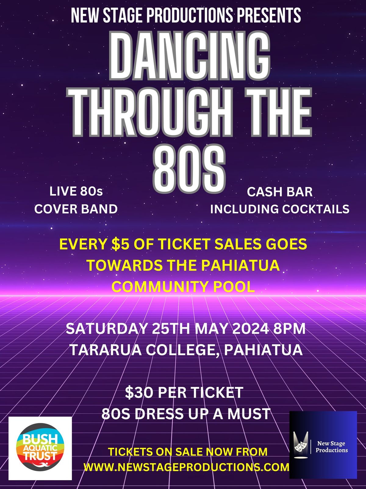 Dancing through the 80s - Fundraising Event for the Pahiatua Community Pool