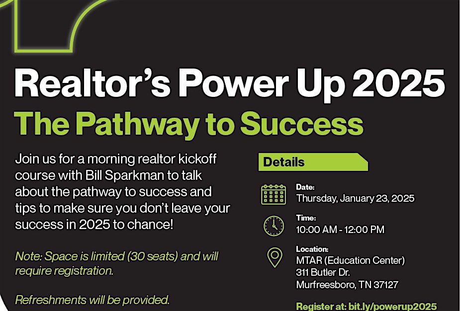 Realtors Power Up 2025 - The Pathway to Success with Bill Sparkman