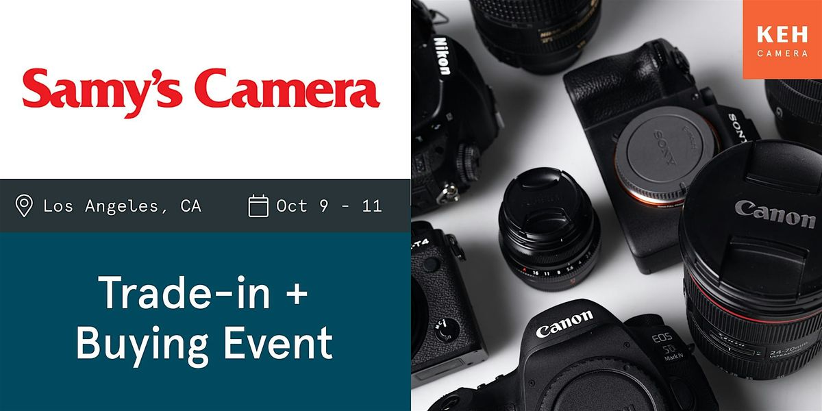 Sell your camera gear (free event) at Samy's Camera Fairfax