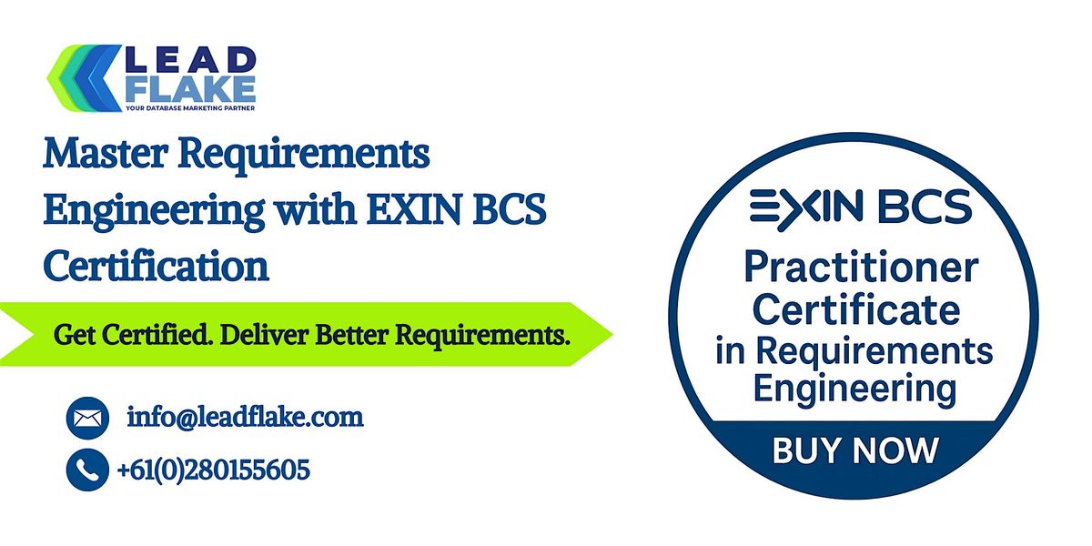 EXIN BCS Practitioner Certificate in Requirements Engineering - Auckland