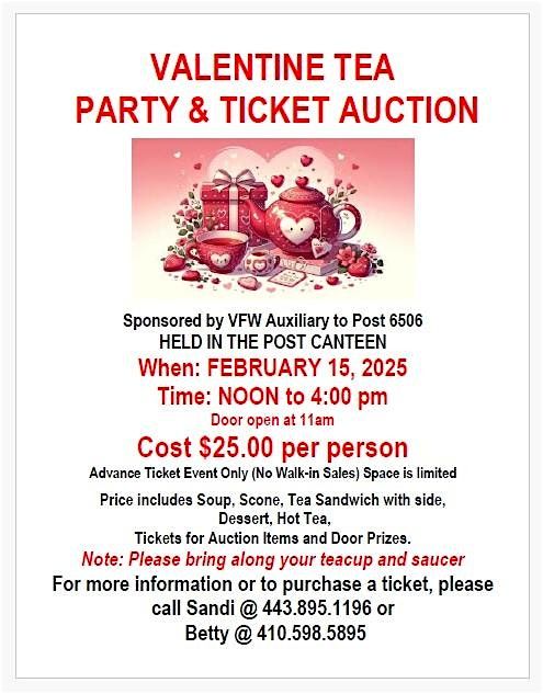 VALENTINE TEA PARTY & AUCTION