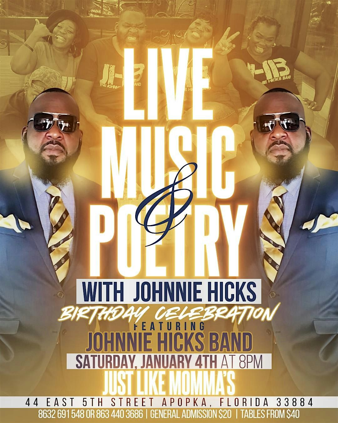 Live Music & Poetry featuring Johnnie Hicks Band