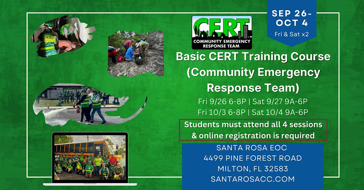 Fall Basic CERT Class