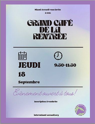 Grand Caf\u00e9 de la Rentr\u00e9e 2025