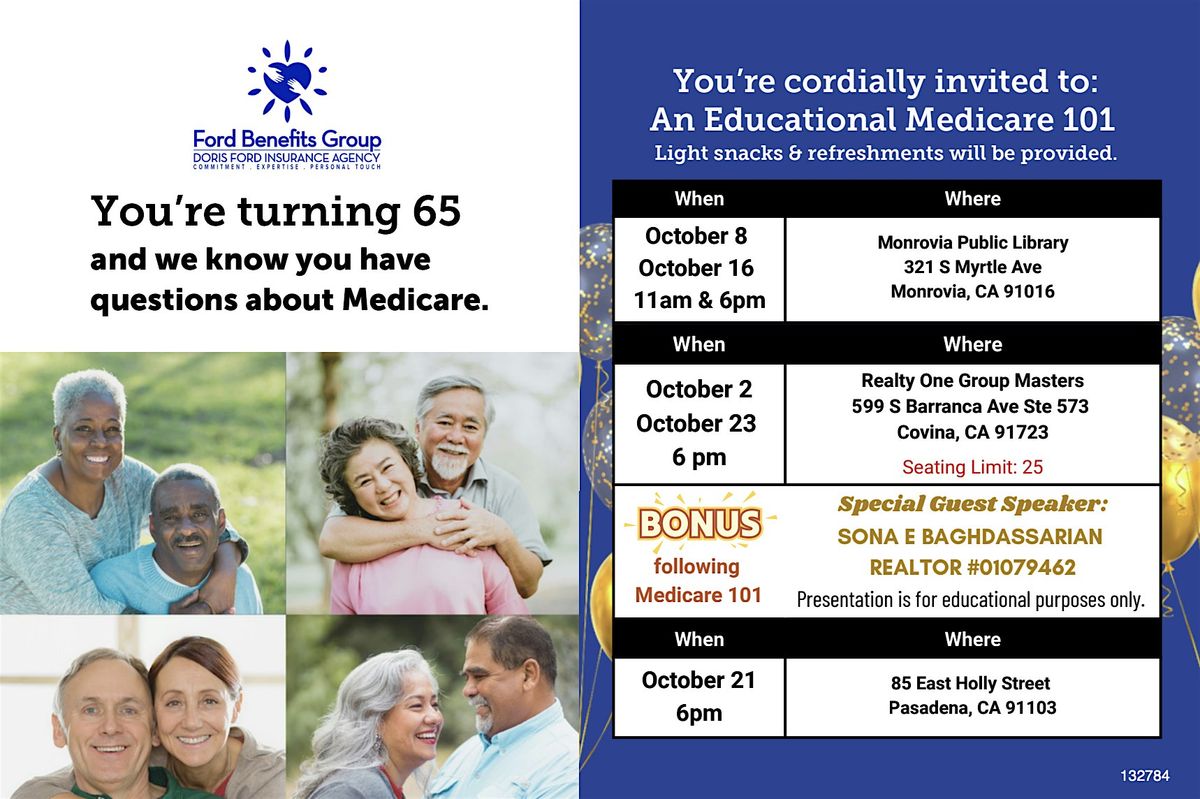 You\u2019re turning 65 and we know you have questions about Medicare.