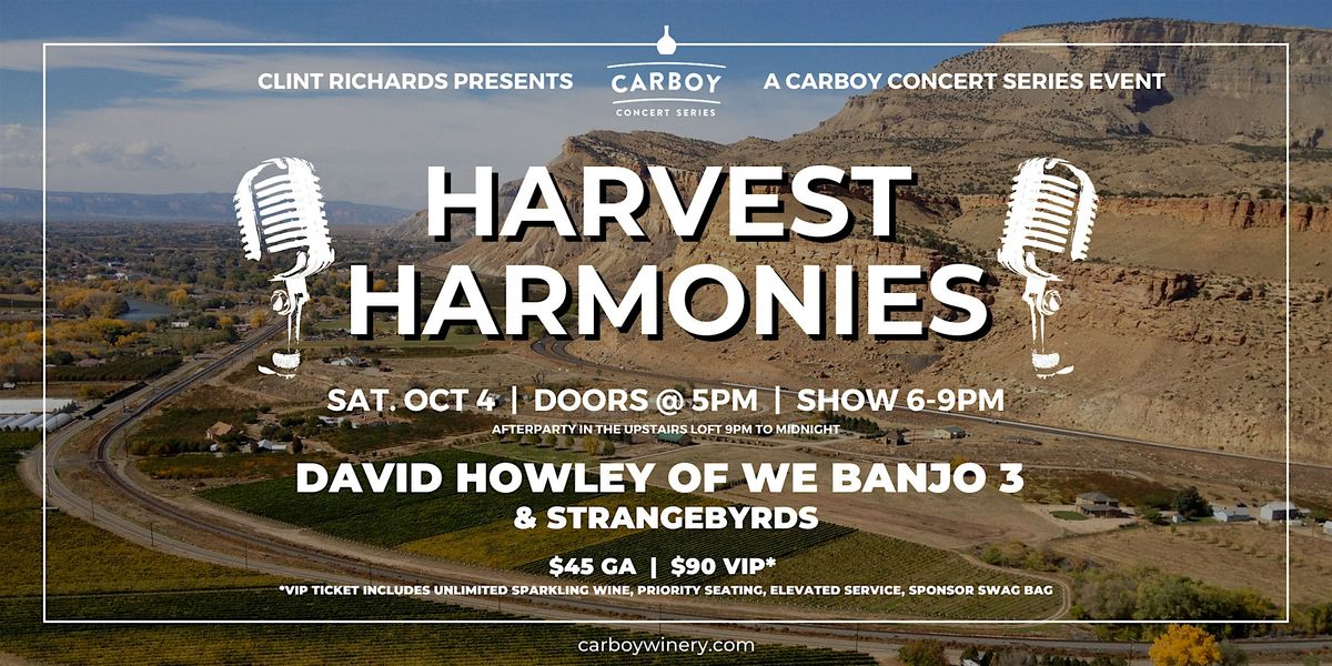 Carboy Concert Series - Harvest Harmonies!