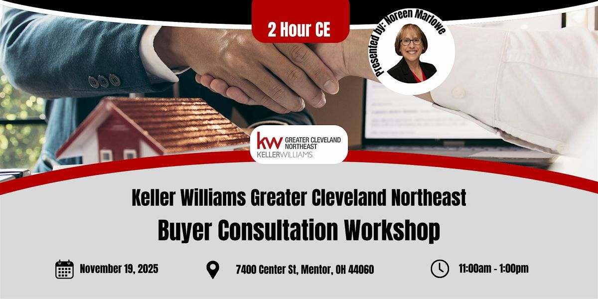Buyer Consultation Workshop - 2 Hour CE with Noreen Marlowe