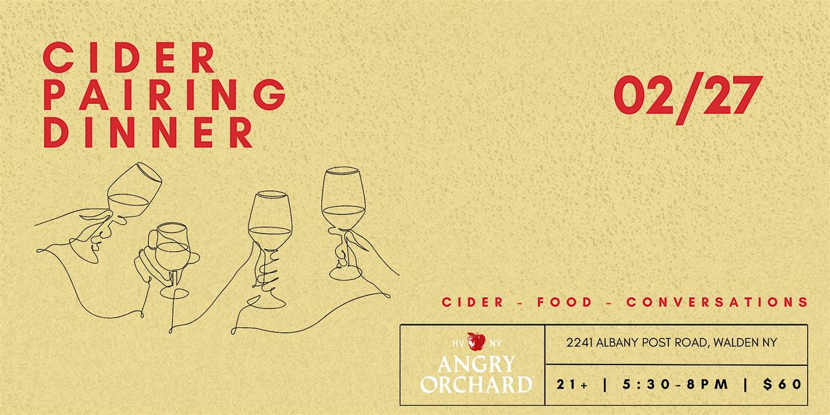 Angry Orchard Cider Pairing Dinner