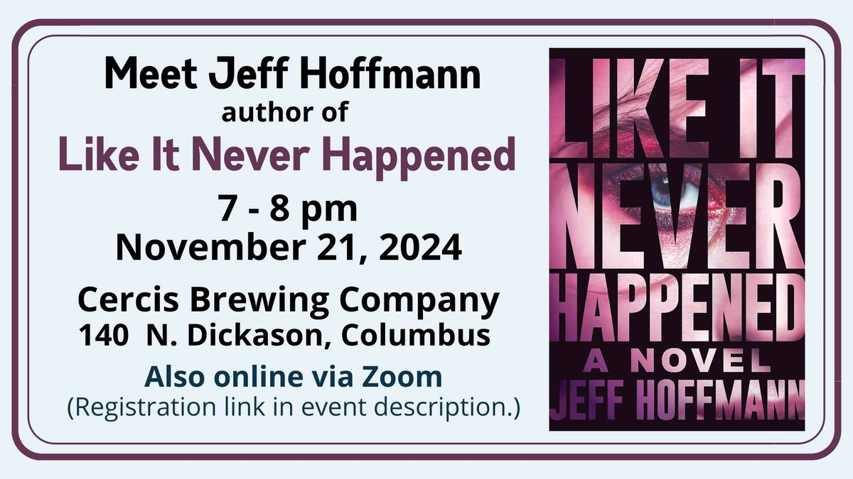 Books & Beer with Author Jeff Hoffmann