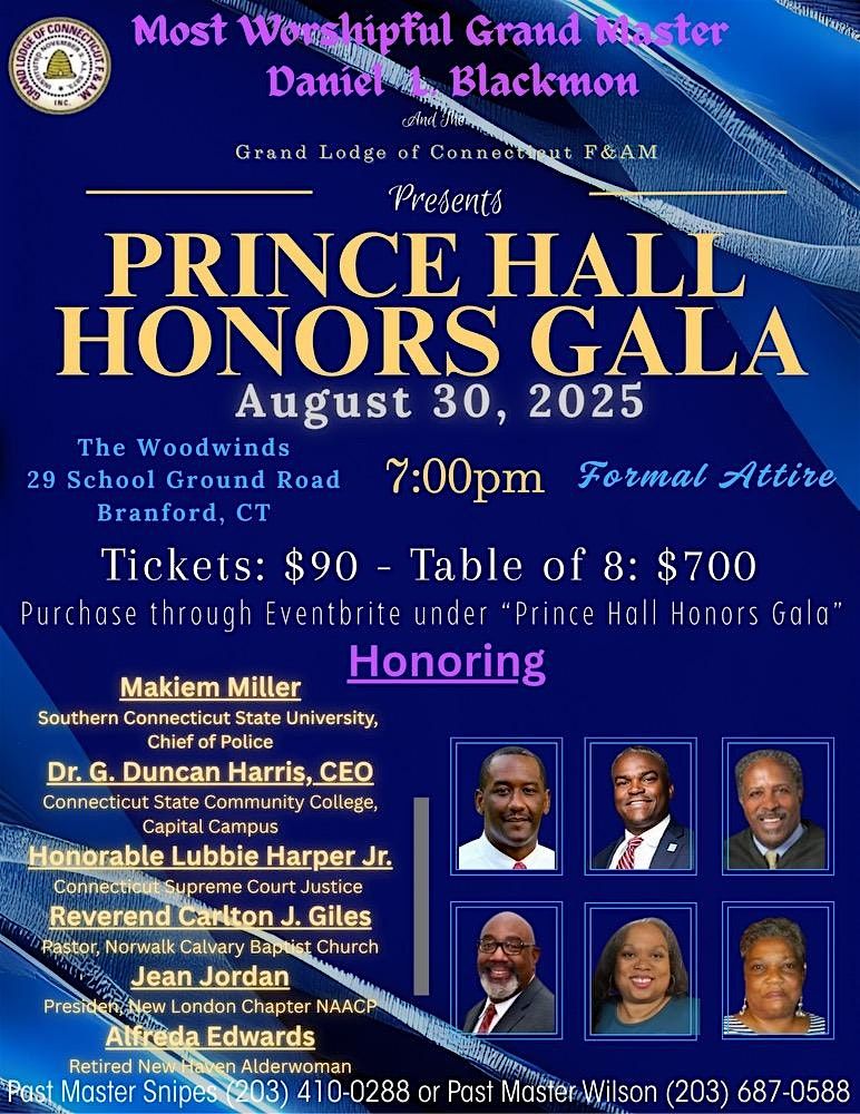 PRINCE HALL HONORS GALA