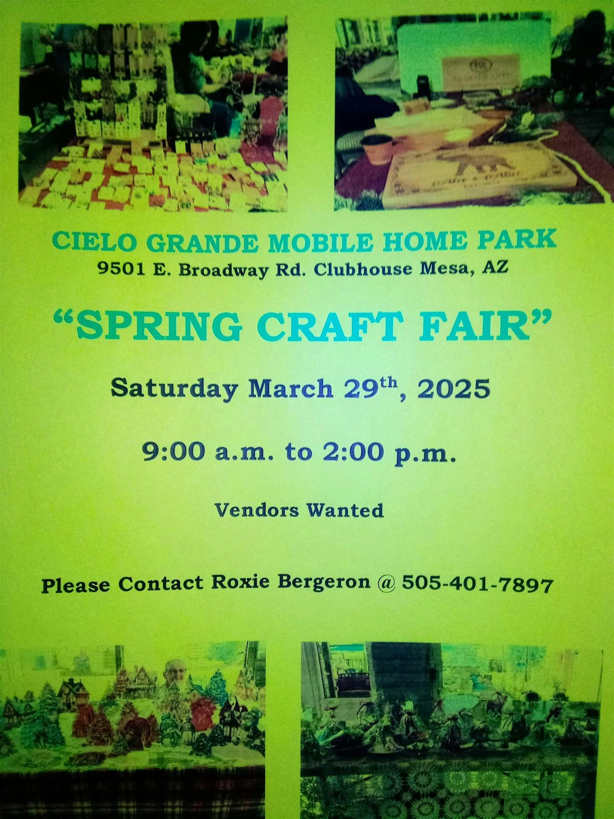 Cielo Grande Mobile Home Park-Spring Craft Fair