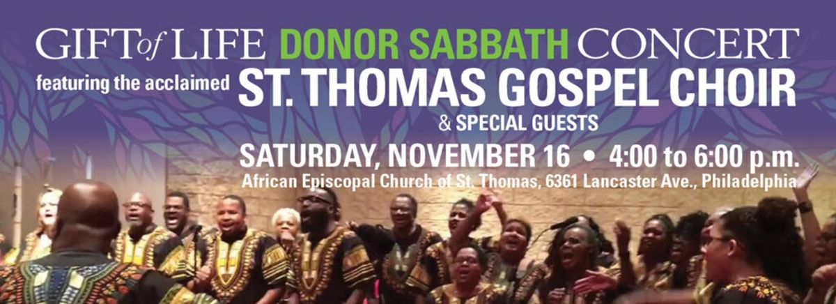 Gift of Life Donor Sabbath Gospel Concert