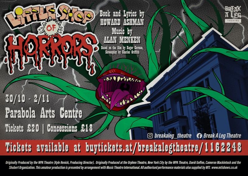 Break a Leg Theatre Presents: Little Shop of Horrors!