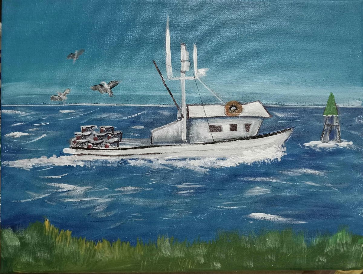 Westport Crabbing Boat Paint Party