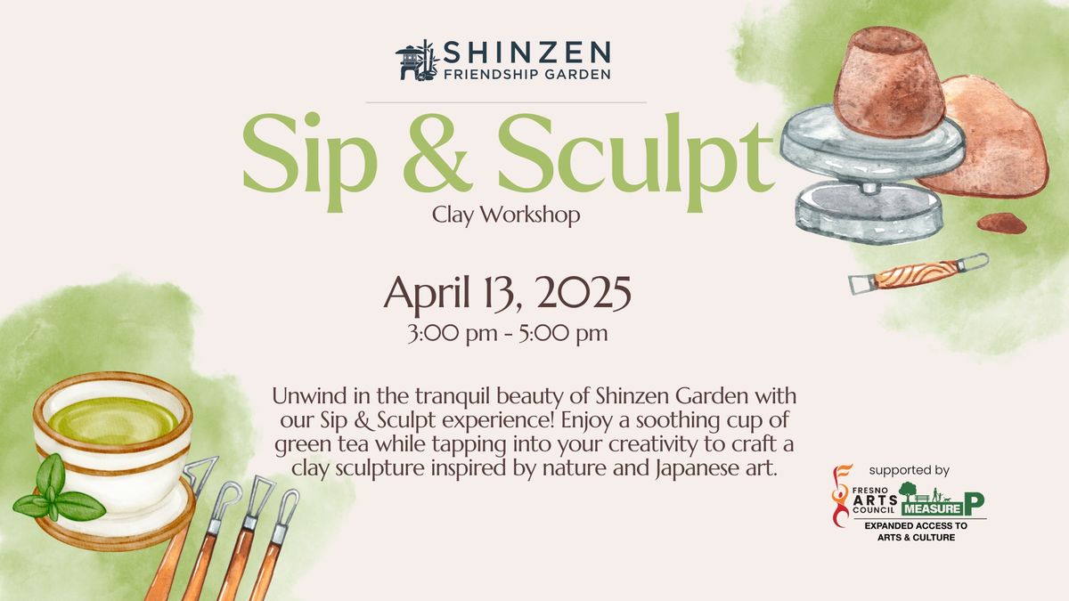 Sip and Sculpt at Shinzen Garden