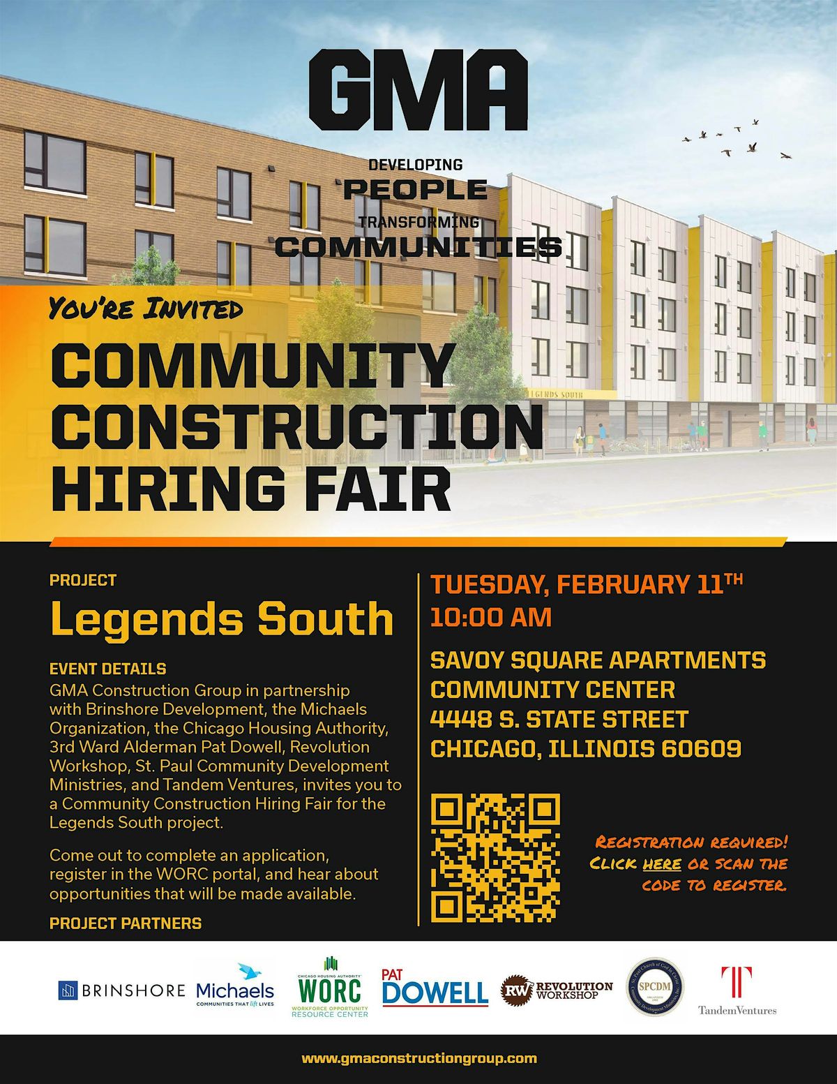 Legends South A3 Community Construction Hiring Fair