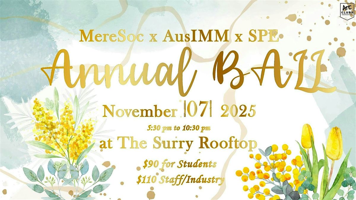 MEREsoc x AusIMM x SPE Annual Ball 2025