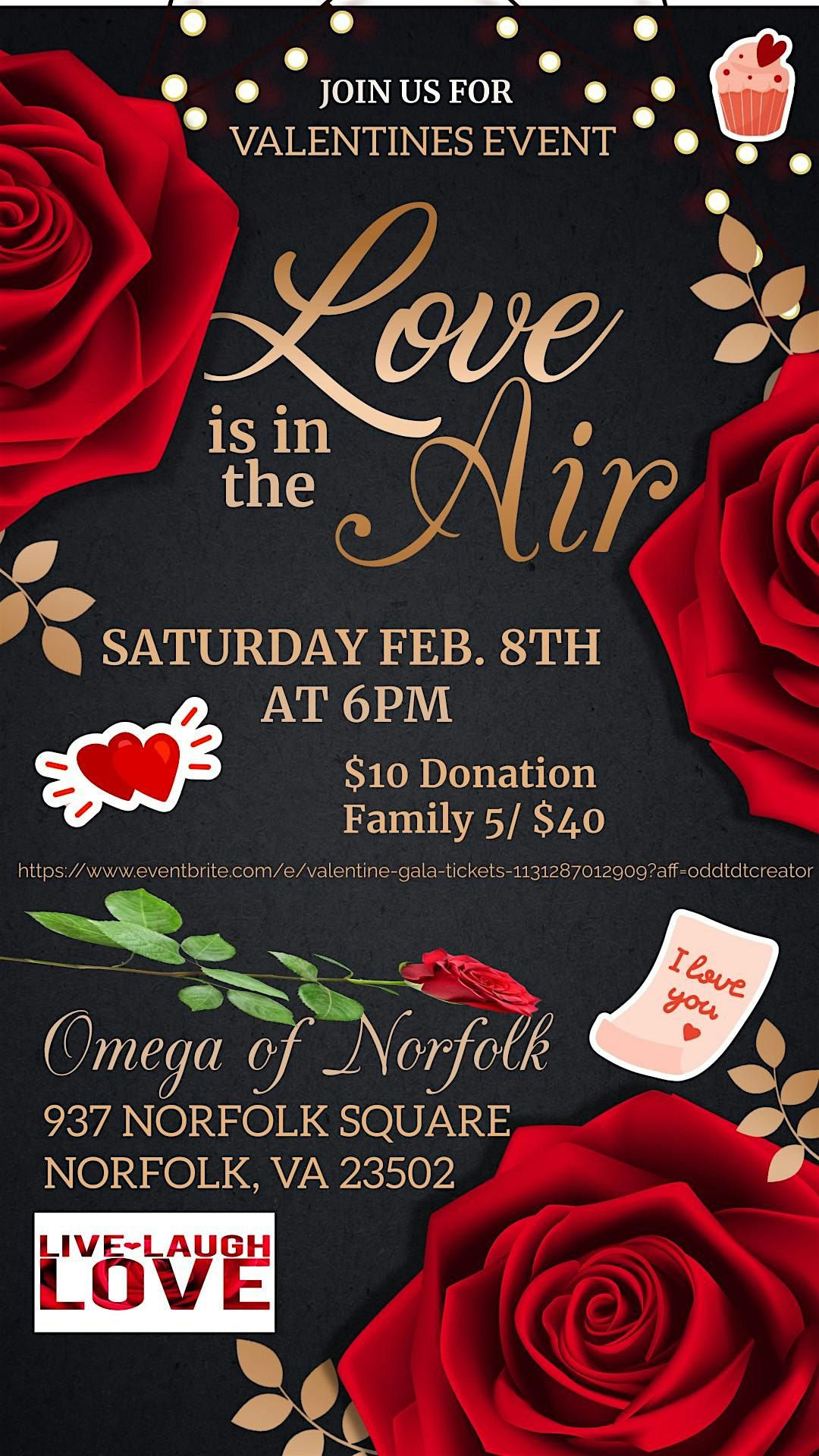 "Love Is In the Air"  Family Valentine Gala