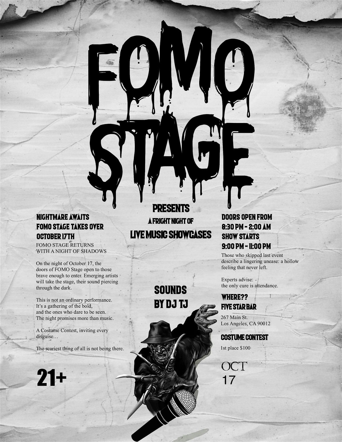 FOMO STAGE - A Night on Elm Street