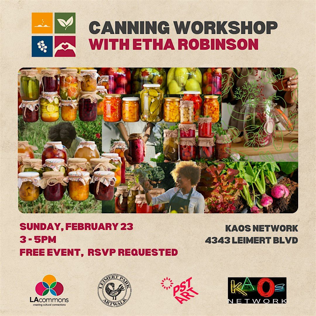 We Are the Harvest - Canning Workshop