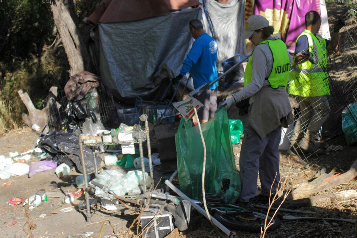 Mid-Week Cleanup Event on Guadalupe River at Julian Bridge