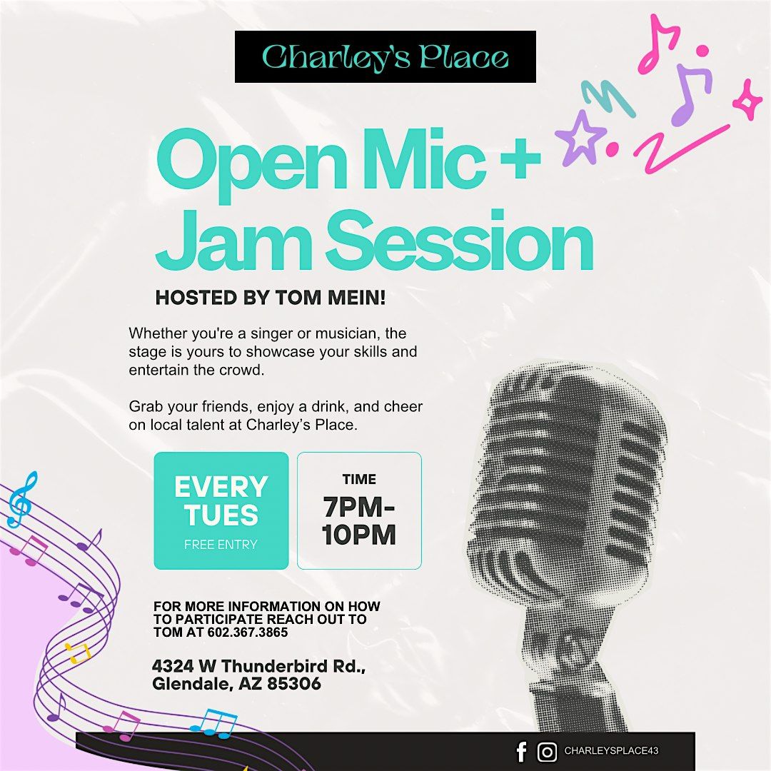 Open Mic\/ Jam Session at Charley's!