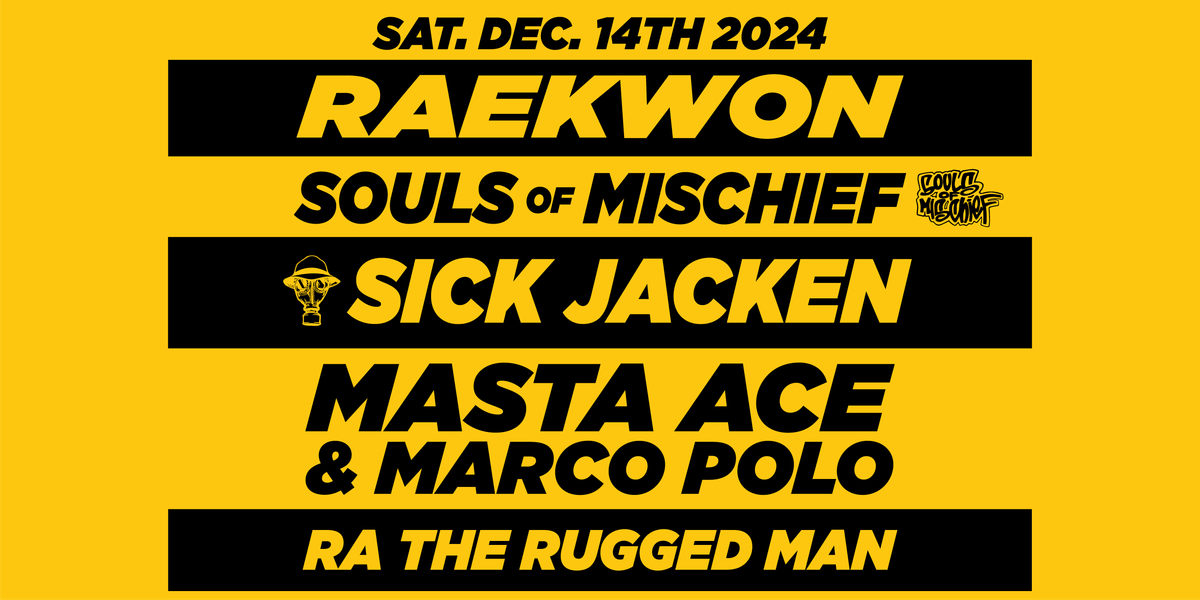 BACK TO BASICS at Thunder Studios feat. RAEKWON, SOULS OF MISCHIEF + more