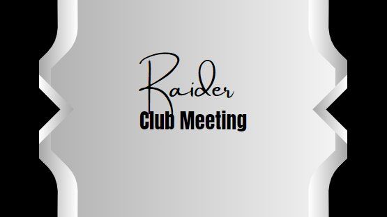 Club Meeting 7pm