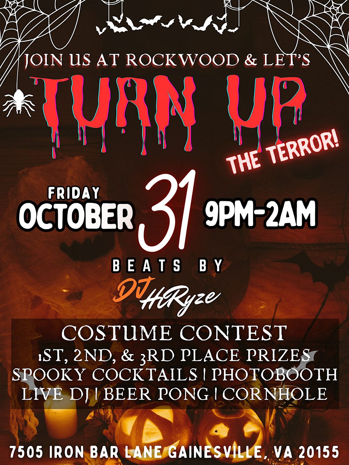 Turn Up the Terror: Halloween Party @ Rockwood!